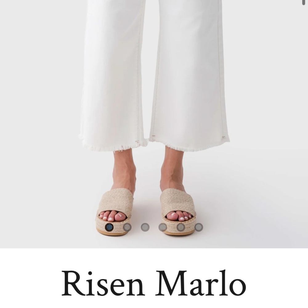 Risen Marlo Women's Cream Cropped Jeans